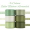 Sage Green Satin Ribbon 1 inch Sage Double-Faced Silk Satin Ribbon for Gift Wrapping Flower Bouquet Wedding Baby Shower Decor Crafts- 6 Colors X 5 Yards Each